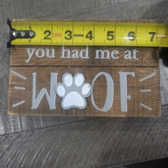 2 pet decor rustic wood block signs - Picture 2 of 5